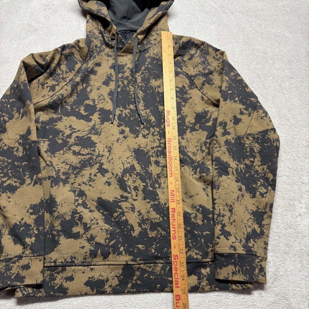 Lululemon City Sweat Pullover Hoodie Mens S Slim Fit Brown & Black Camo LM3CKLS - Picture 6 of 6